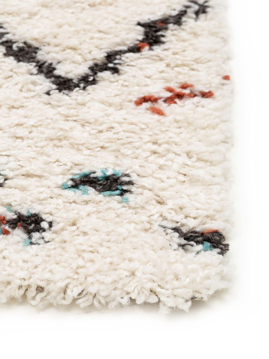 Hochflorteppich Selma Beige / Bunt