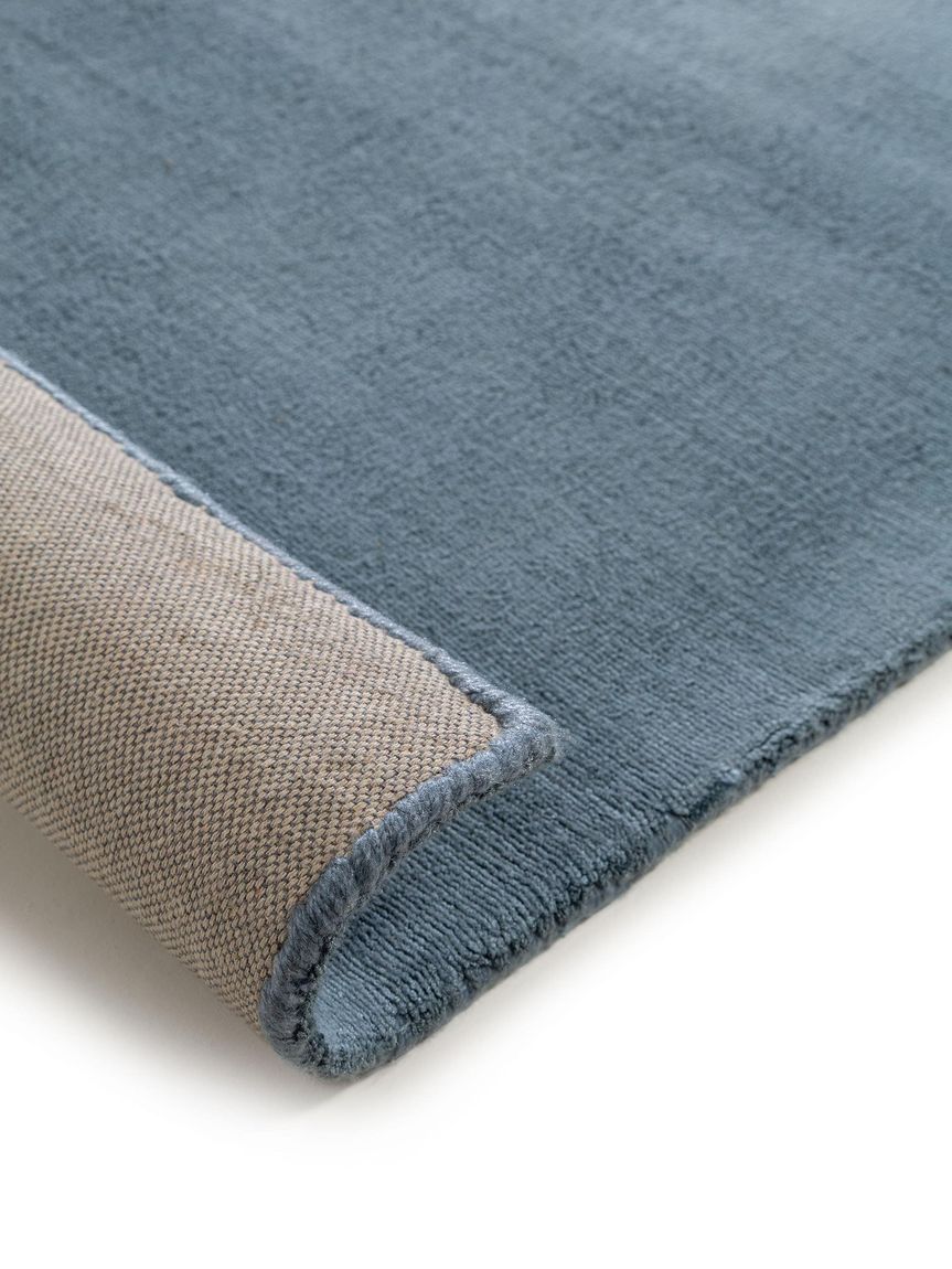 Viskoseteppich Puro Blau