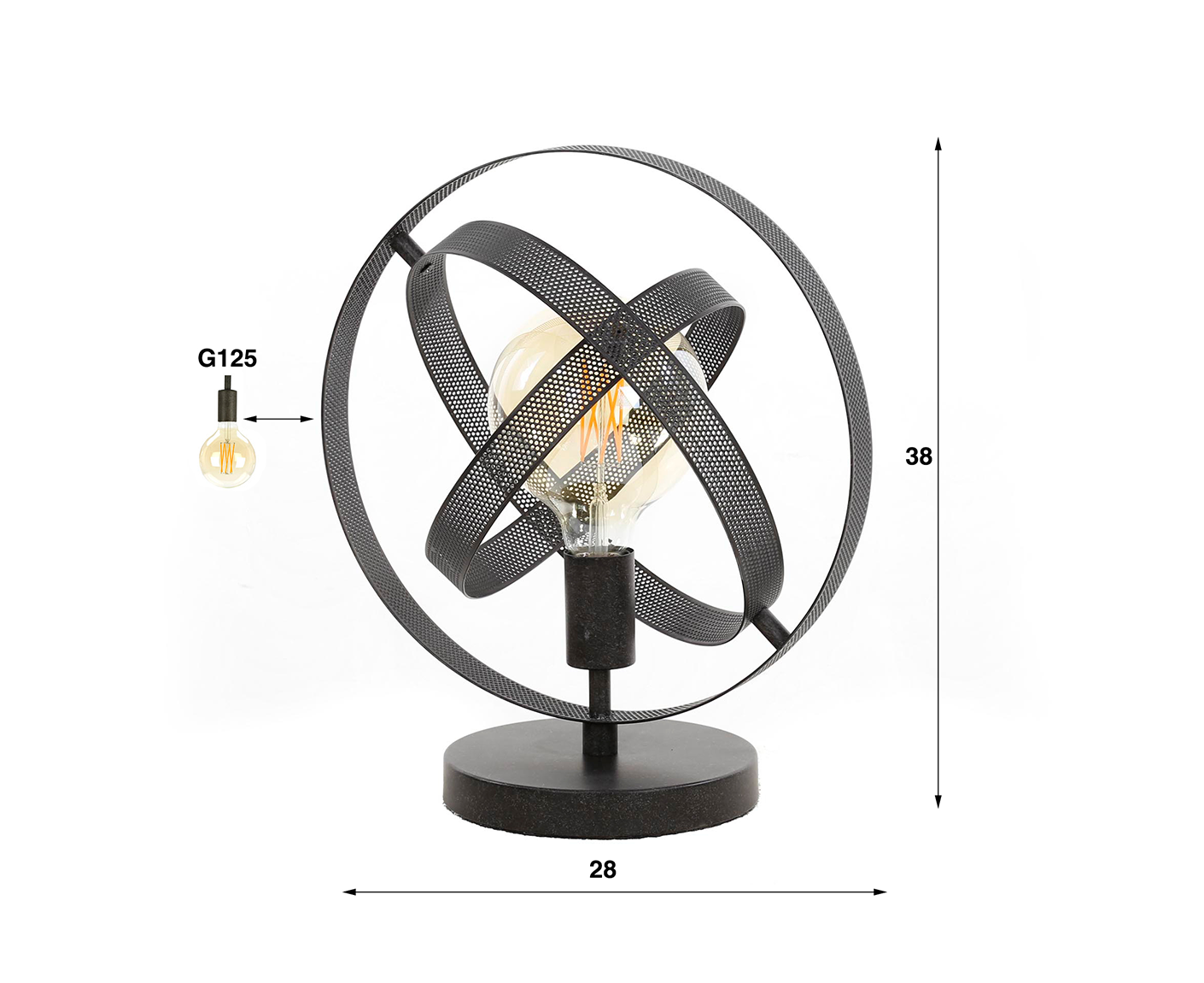 Tischlampe Cosmos Mesh / Artic Schwarz