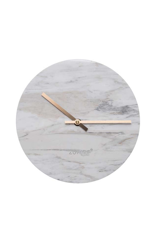 Marble Time 3-er Set Uhren Ø25 cm Weiß