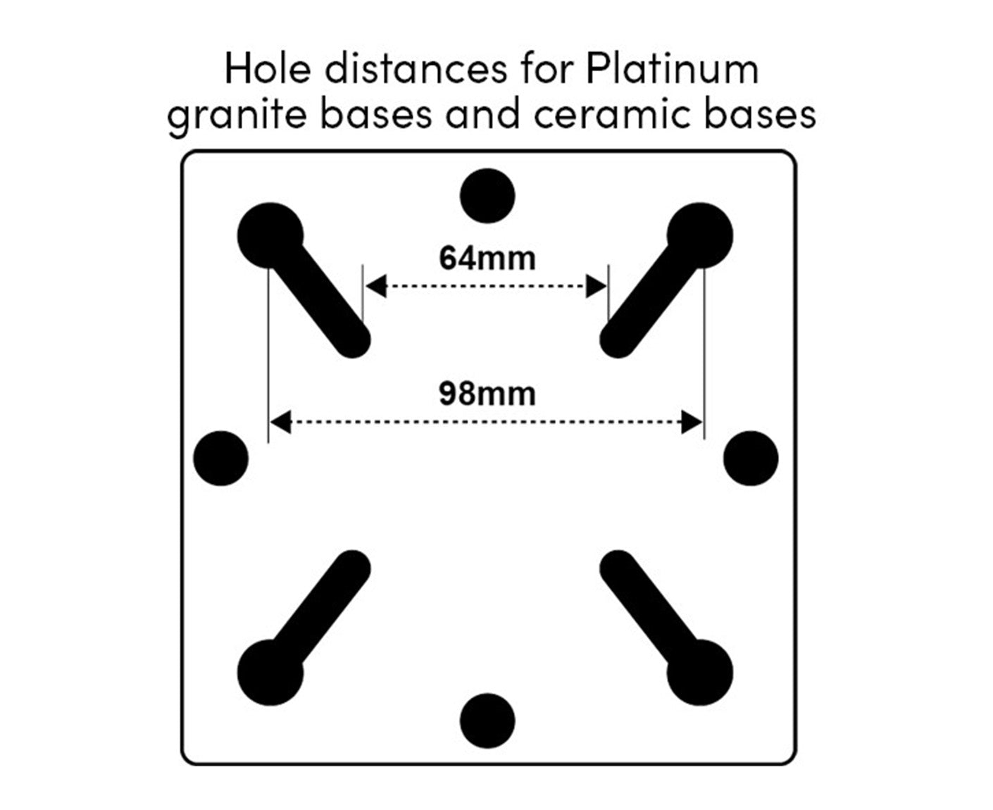 Platinum Adapterplatte für Schirmständer