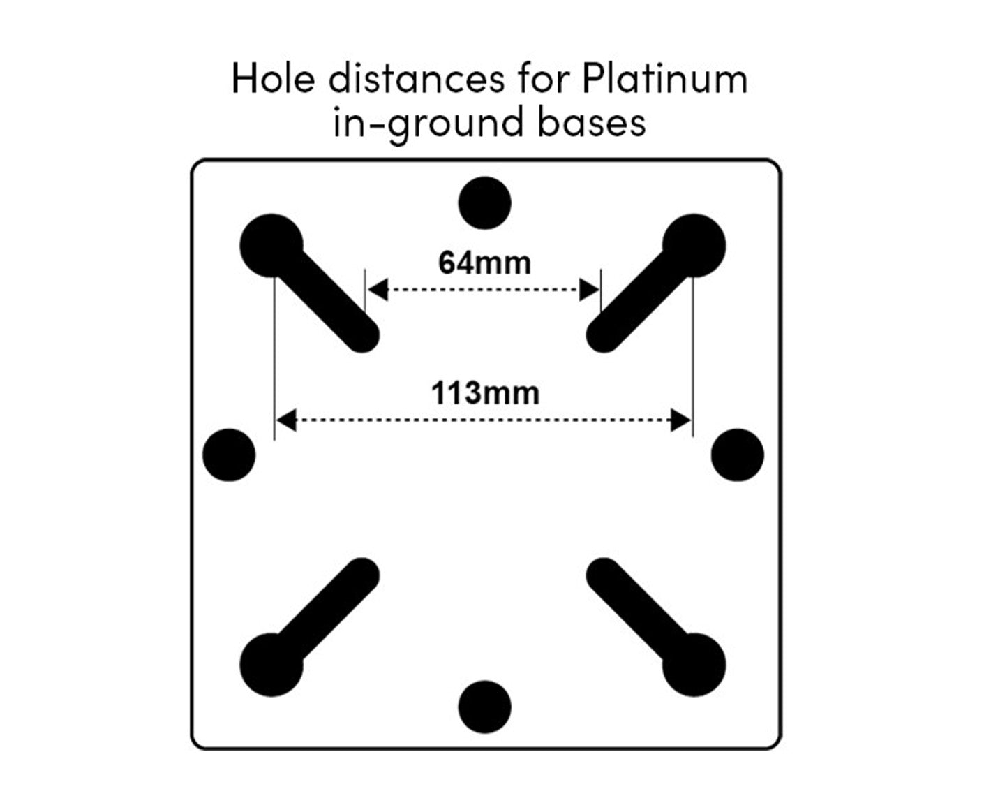 Platinum Adapterplatte für Schirmständer