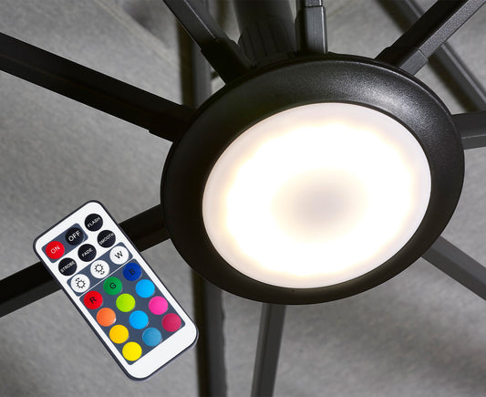 Platinum Freiarm-Sonnenschirm LED-Beleuchtung