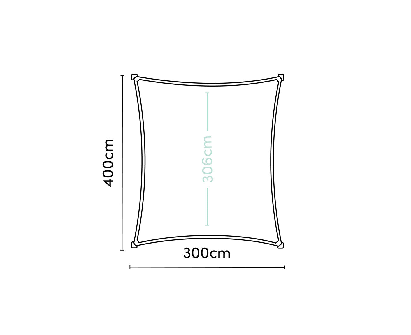 Platinum Sonnensegel COOLFIT Rechteck