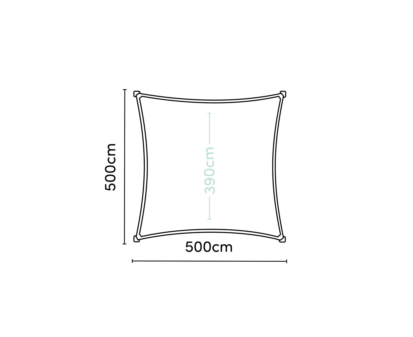 Platinum Sonnensegel COOLFIT Quadrat