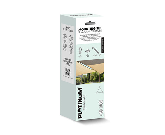 Platinum Montageset für Sonnensegel Dreieck