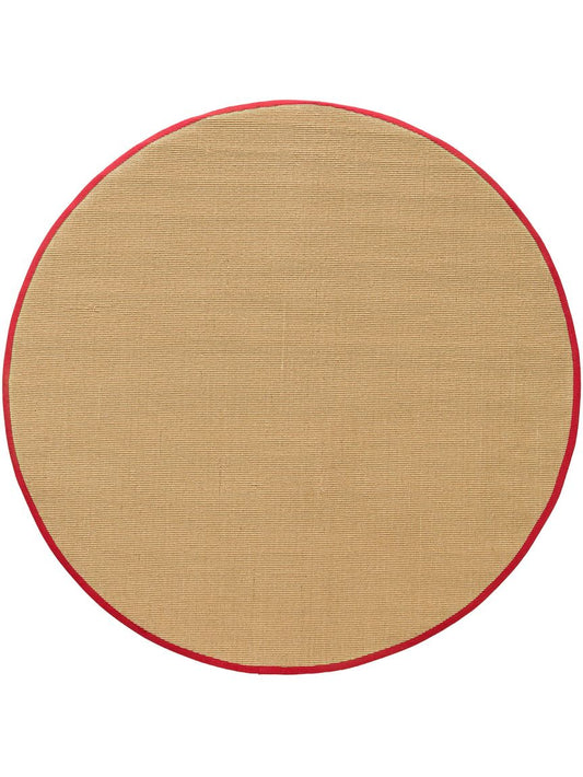 Sisalteppich rund Sisal Rot