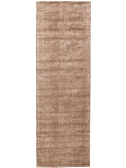 Viskoseteppich Läufer Nela 80x250 cm Taupe