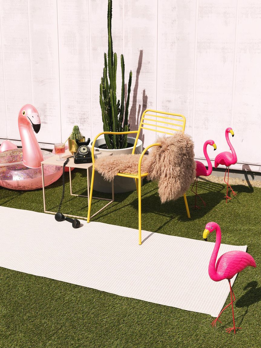 In- & Outdoor Läufer Cleo 80x240 cm Rosa