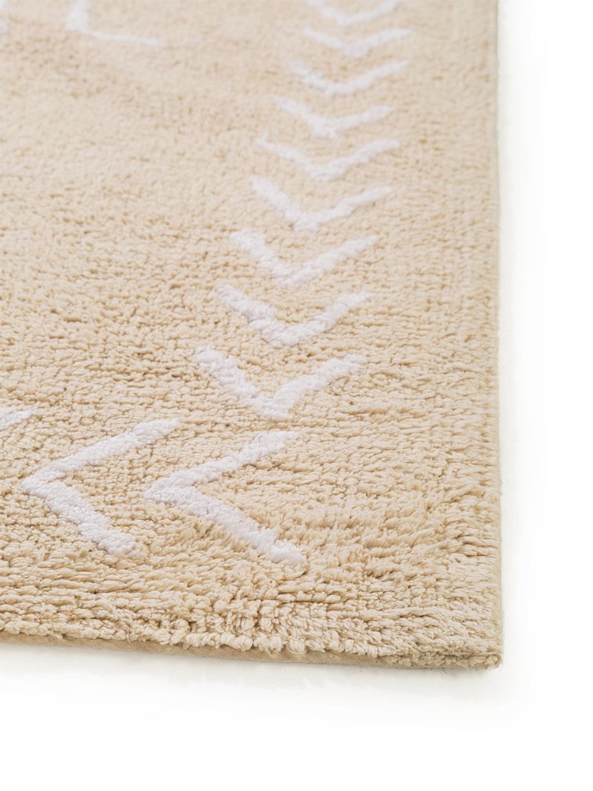 Waschbarer Kinderteppich Inka 150x150 cm Beige