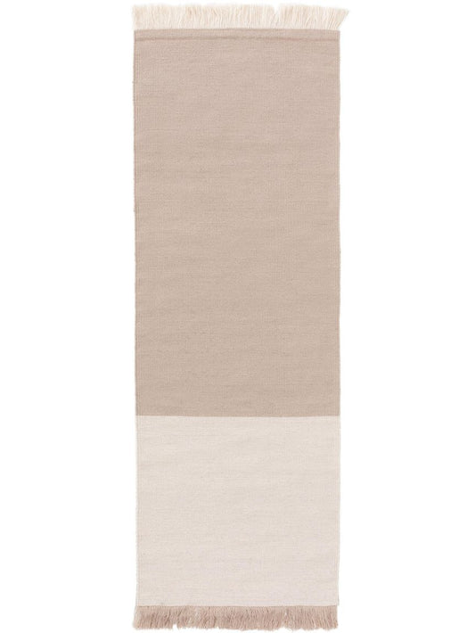 Wollteppich / Läufer Blok 70x200 cm Creame / Beige