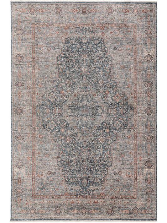 Teppich Juna Bunt / Blau