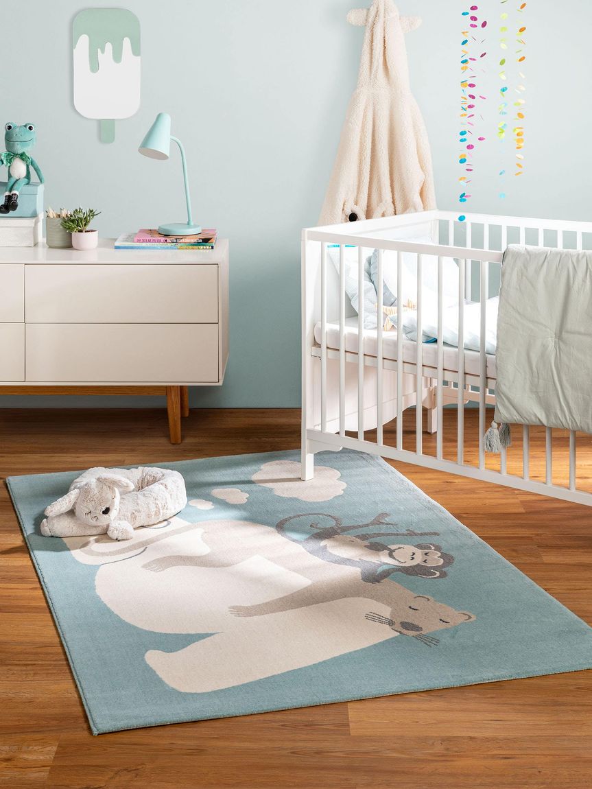 Kinderteppich Juno Türkis