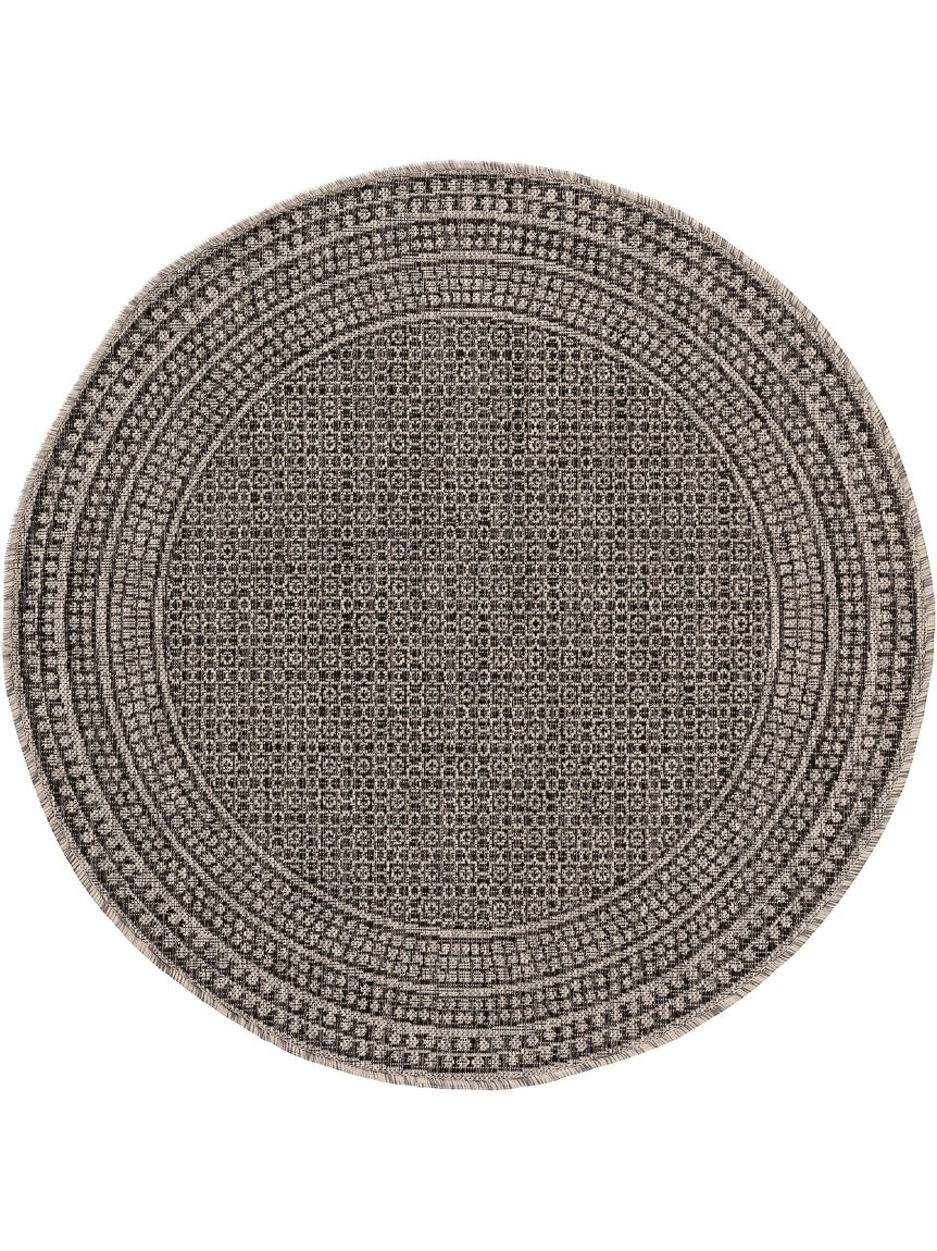 In- & Outdoor Teppich rund Cleo Anthrazit