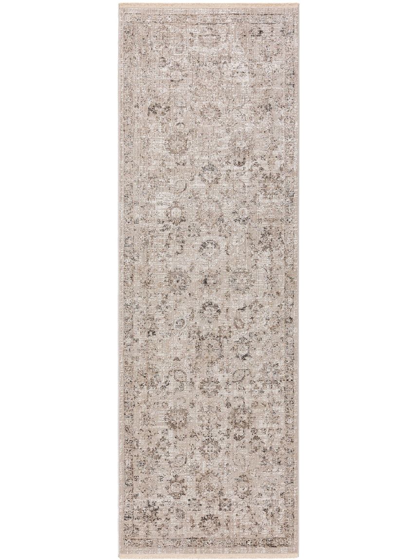 Viskoseteppich Läufer Jared 80x240 cm Hellgrau