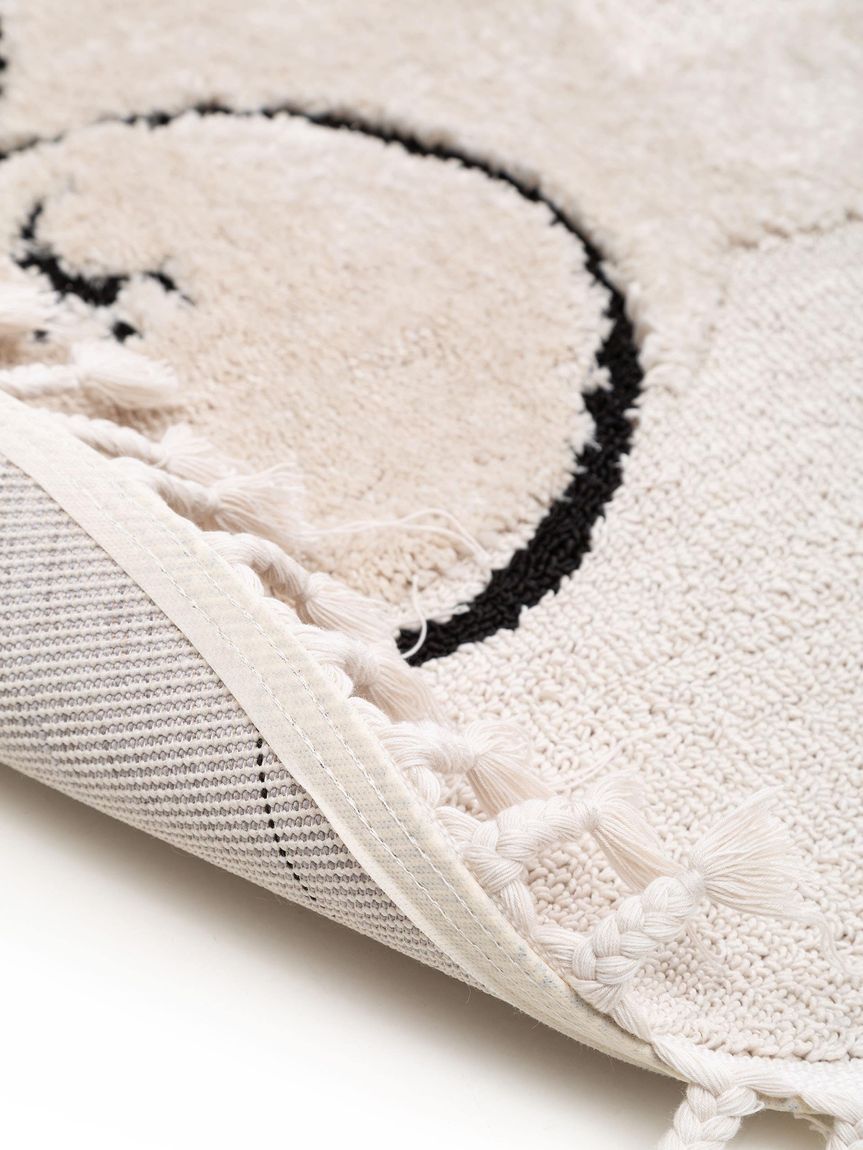 Kinderteppich Momo Ø 120 cm rund Creame
