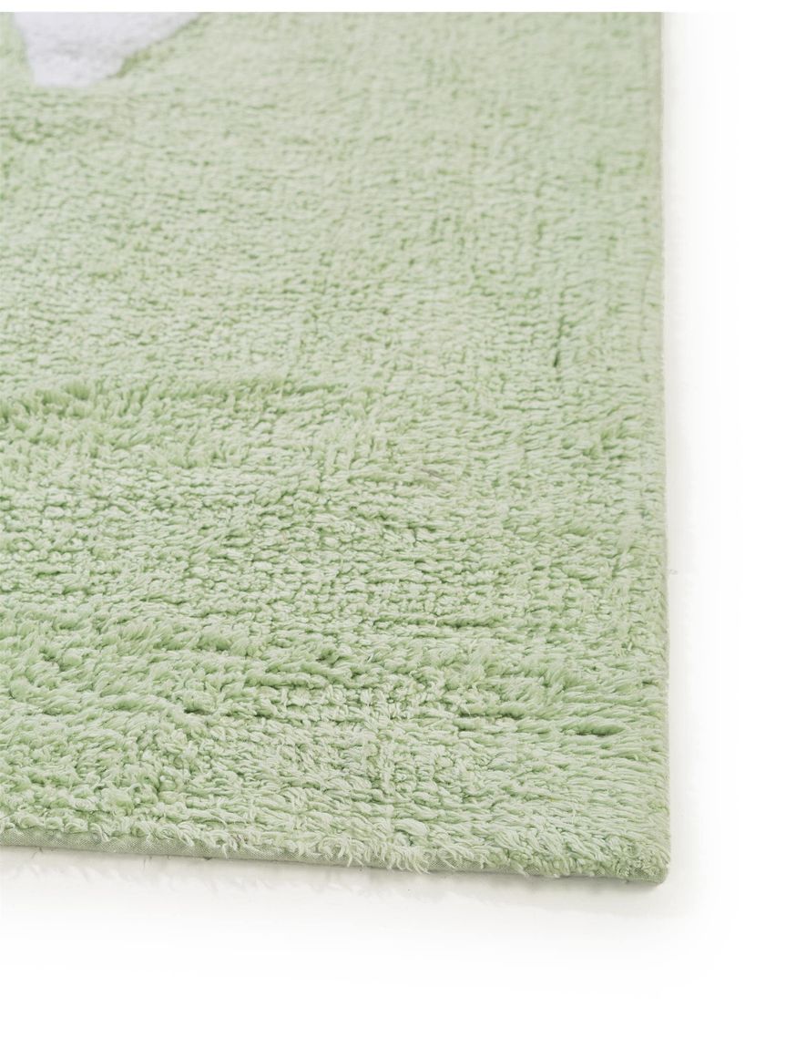 Waschbarer Kinderteppich Inka 150x150 cm Hellgrün