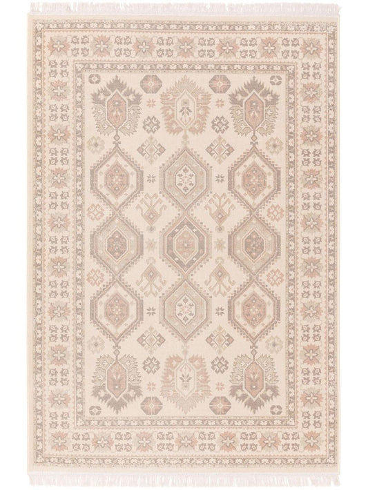 Teppich Folk Beige / Rosa
