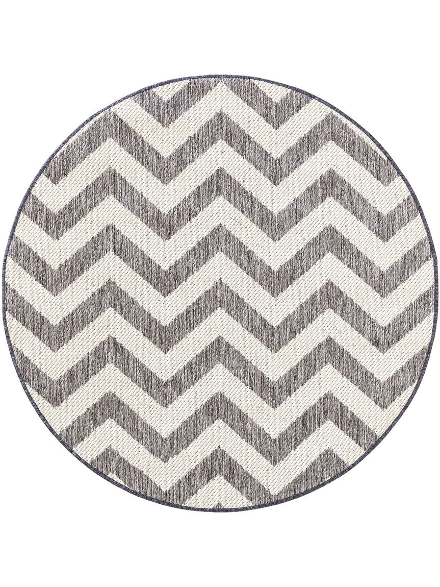Wendeteppich Terrazzo Ø 120 cm rund Grau / Blau