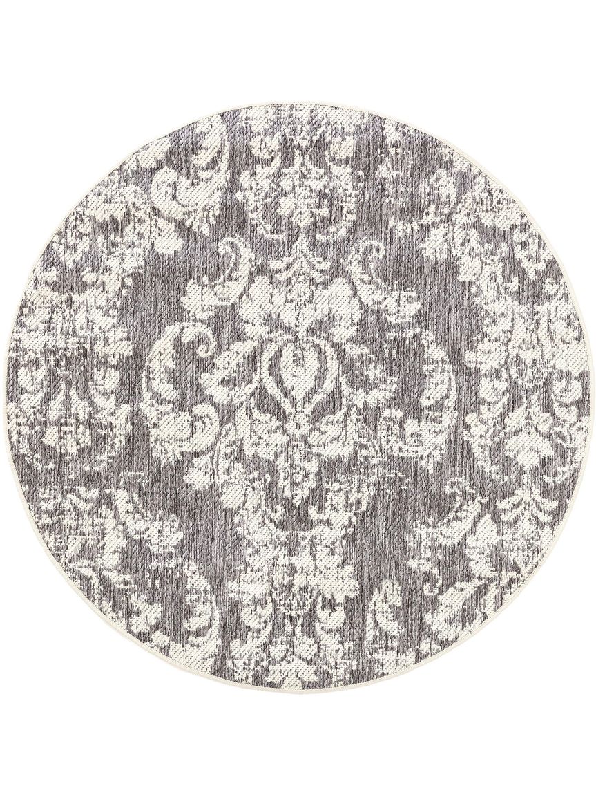 Wendeteppich Terrazzo Ø 120 cm rund Grau / Blau