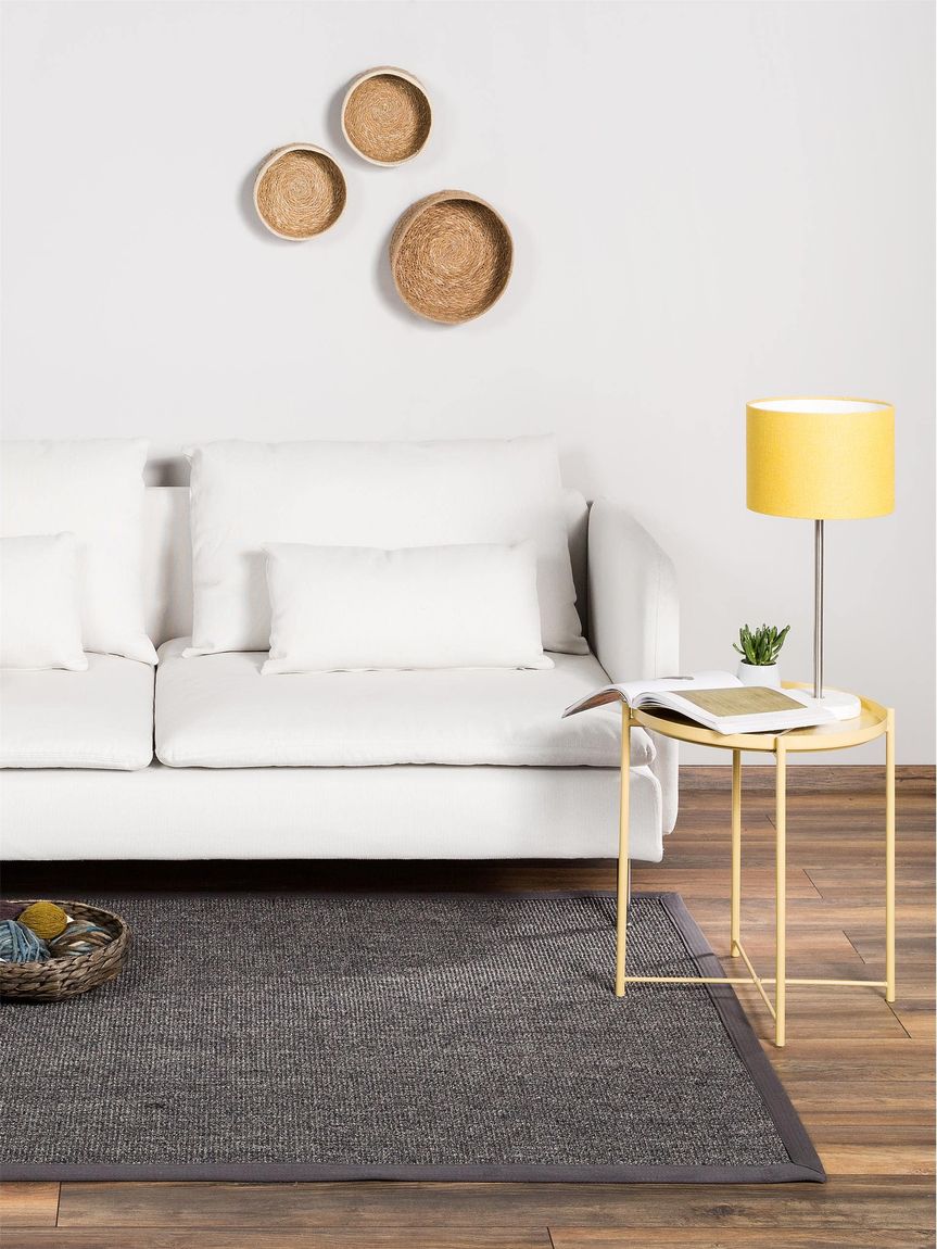 Sisalteppich Sisal Grau