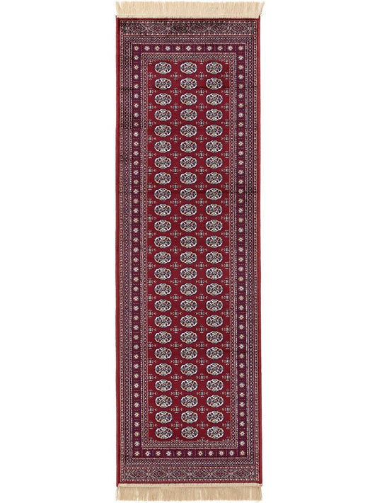 Viskoseteppich Läufer Lori 67x210 cm Rot