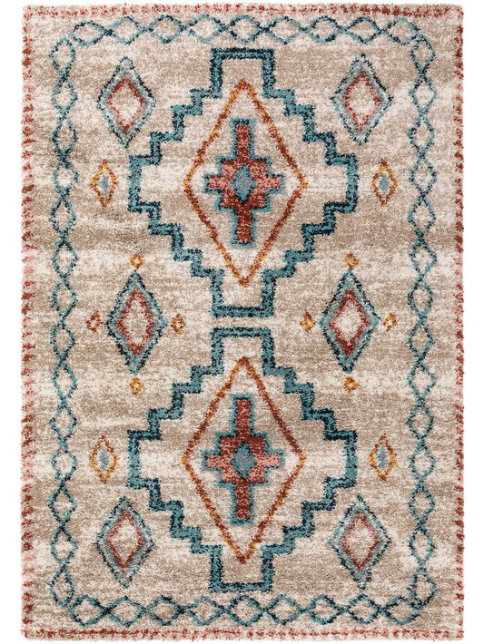 Hochflorteppich Gobi Bunt