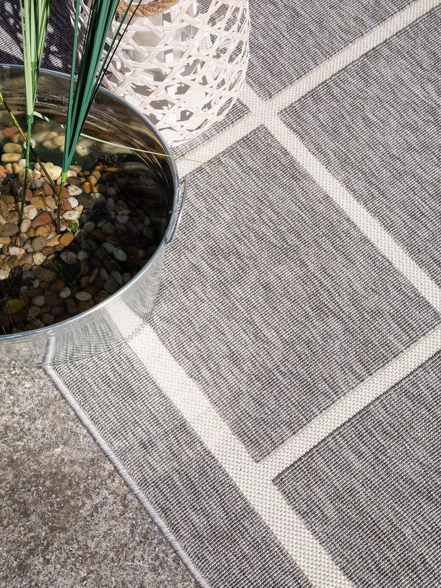 In- & Outdoor Teppich Niel Grau
