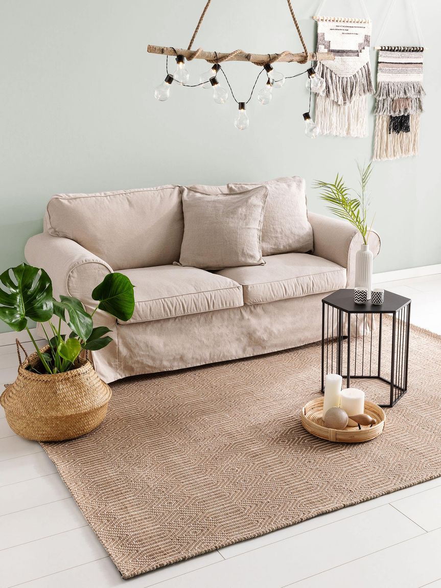 Flachgewebeteppich Sloan Beige