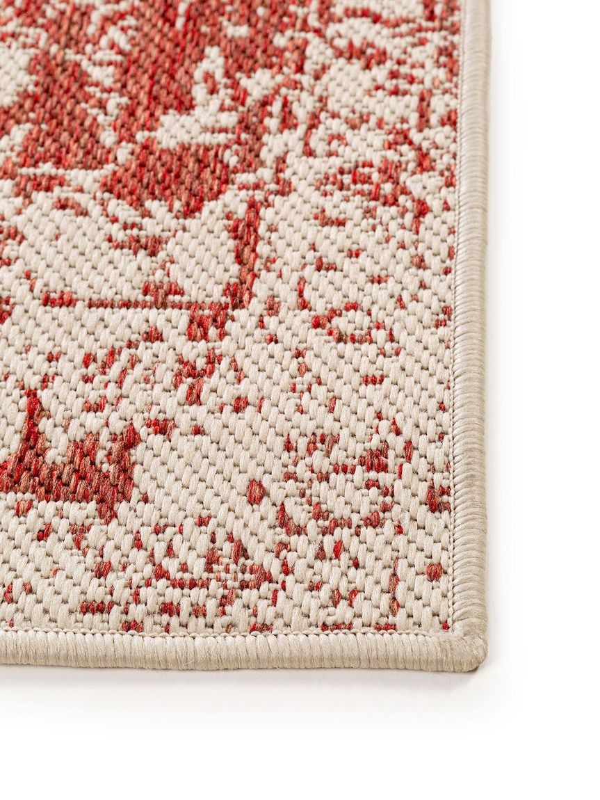 Wendeteppich / Läufer Terrazzo 80x240 cm Beige / Rot