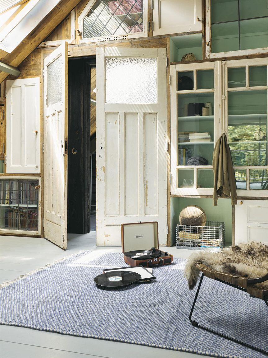 Wollteppich Atelier 160x230 cm Blau