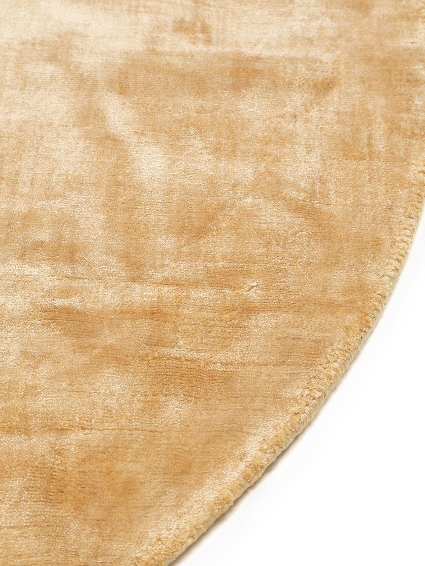 Viskoseteppich rund Nela Ø 160 cm rund Gelb