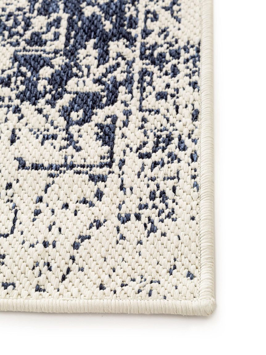 Wendeteppich / Läufer Terrazzo 80x240 cm Grau / Blau