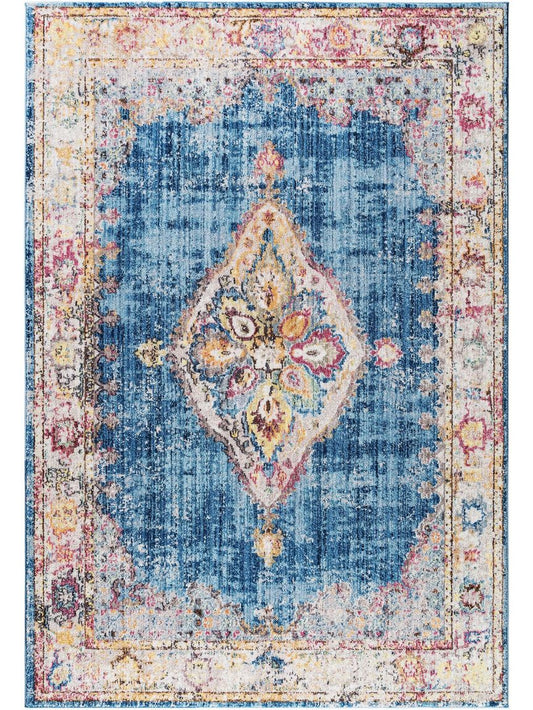 Teppich Tara 240x300 cm Beige / Blau