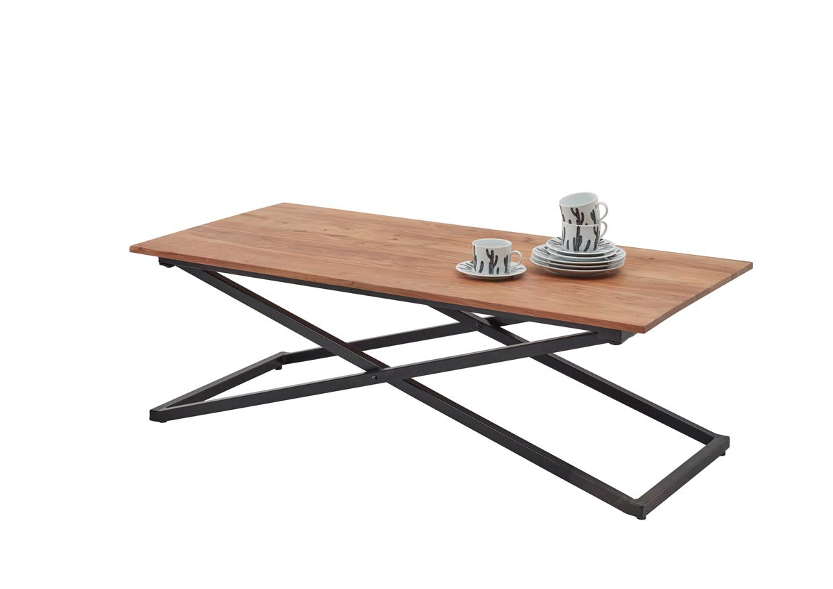 Allround Couchtisch inkl. 2 Tabletts Akazie Massiv