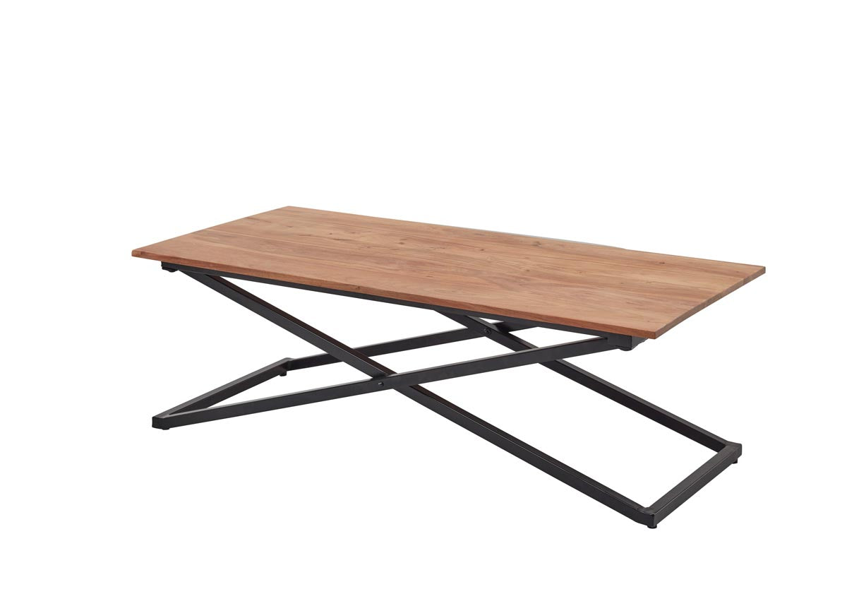 Allround Couchtisch inkl. 2 Tabletts Akazie Massiv
