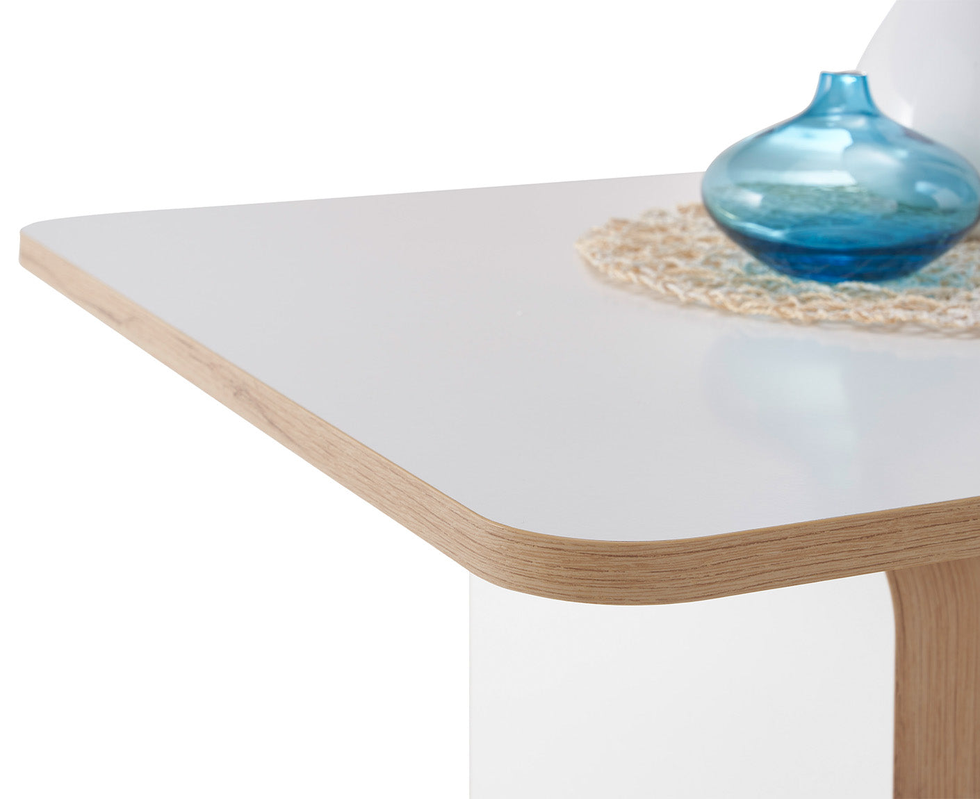 Astana Couchtisch 110x65 cm Weiß / Artisan Eiche Dekor, höhenverstellbar