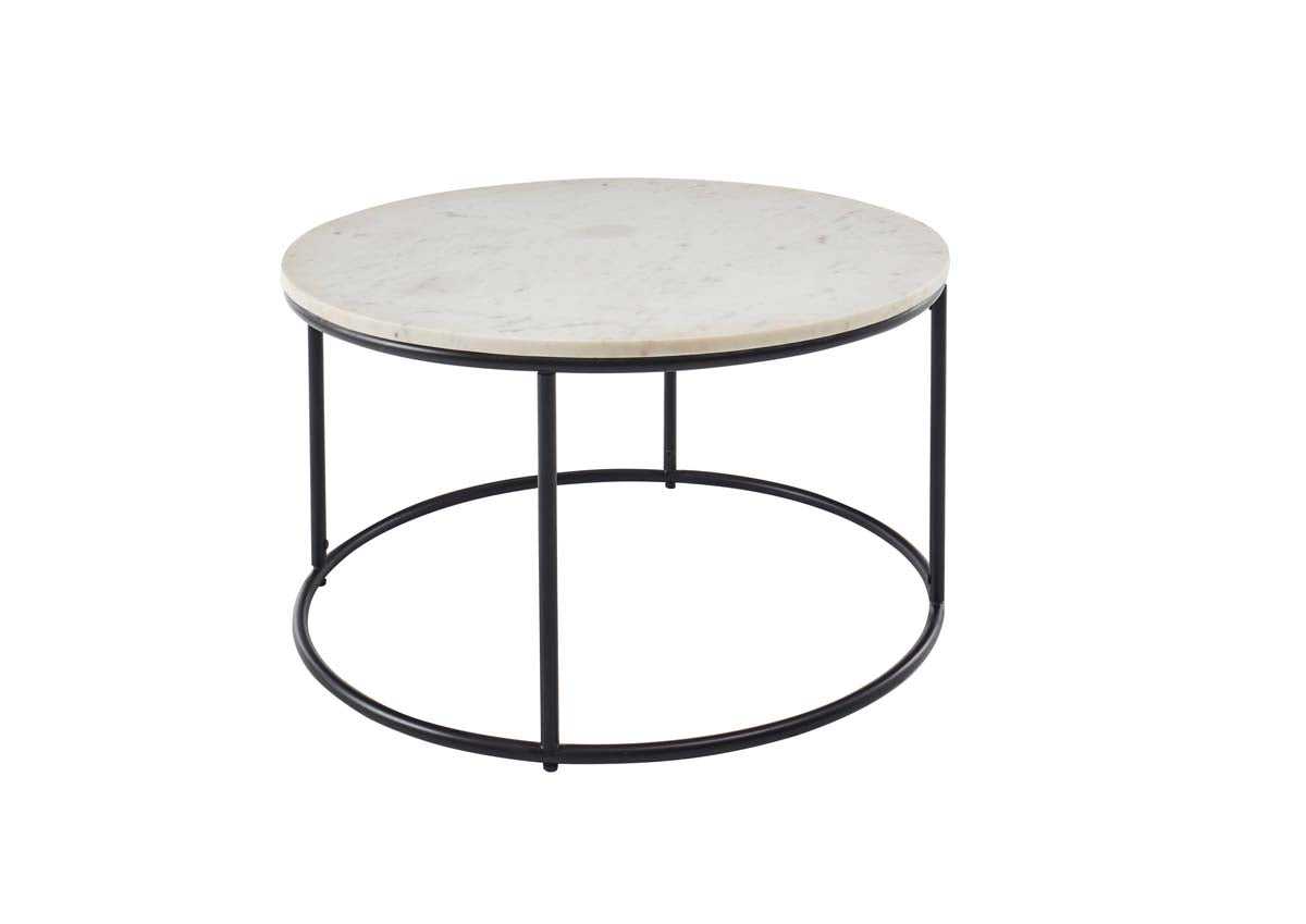 Belfort Couchtisch Marmor Weiß
