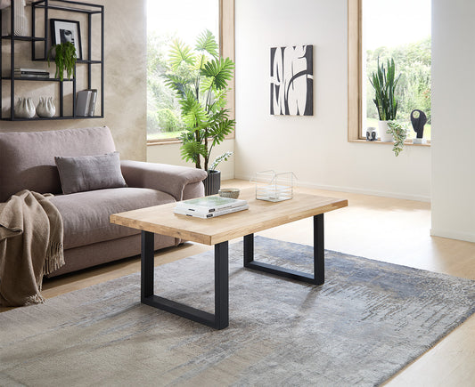 Chris U Couchtisch 110x60 cm Eiche Massivholz