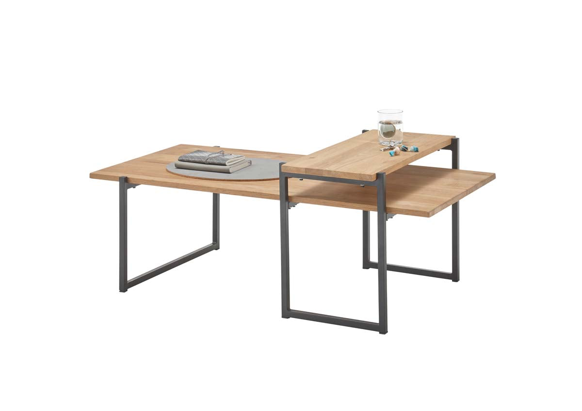 ELLIOT Couchtisch Eiche Massiv