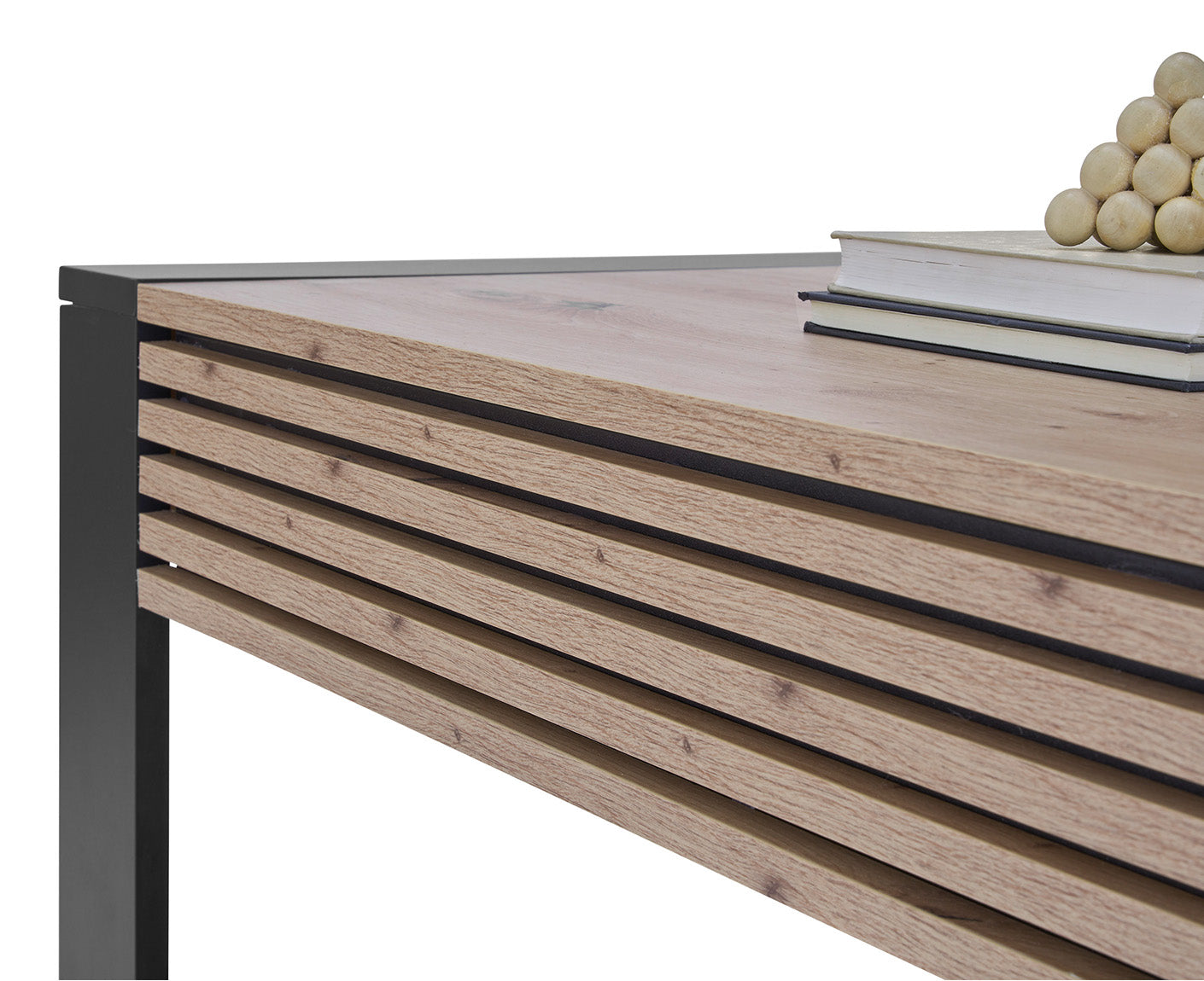 Felipe Couchtisch 108x60 cm Lamellenmuster