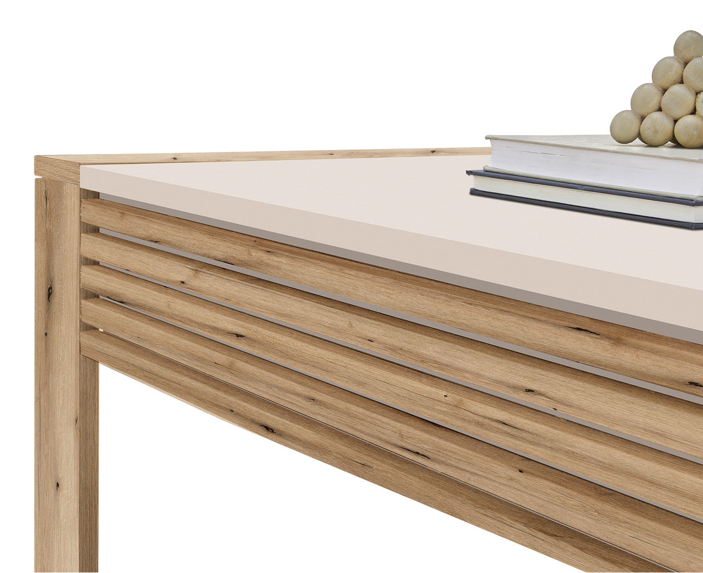 Felipe Couchtisch 108x60 cm Lamellenmuster