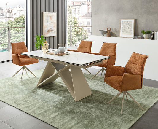 Jamiro Esstisch 180-260x90 cm Keramik ausziehbar