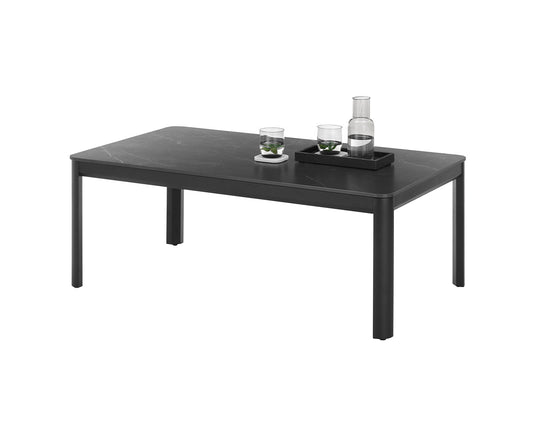 Lenni Couchtisch 120x70 cm Keramik Schwarz