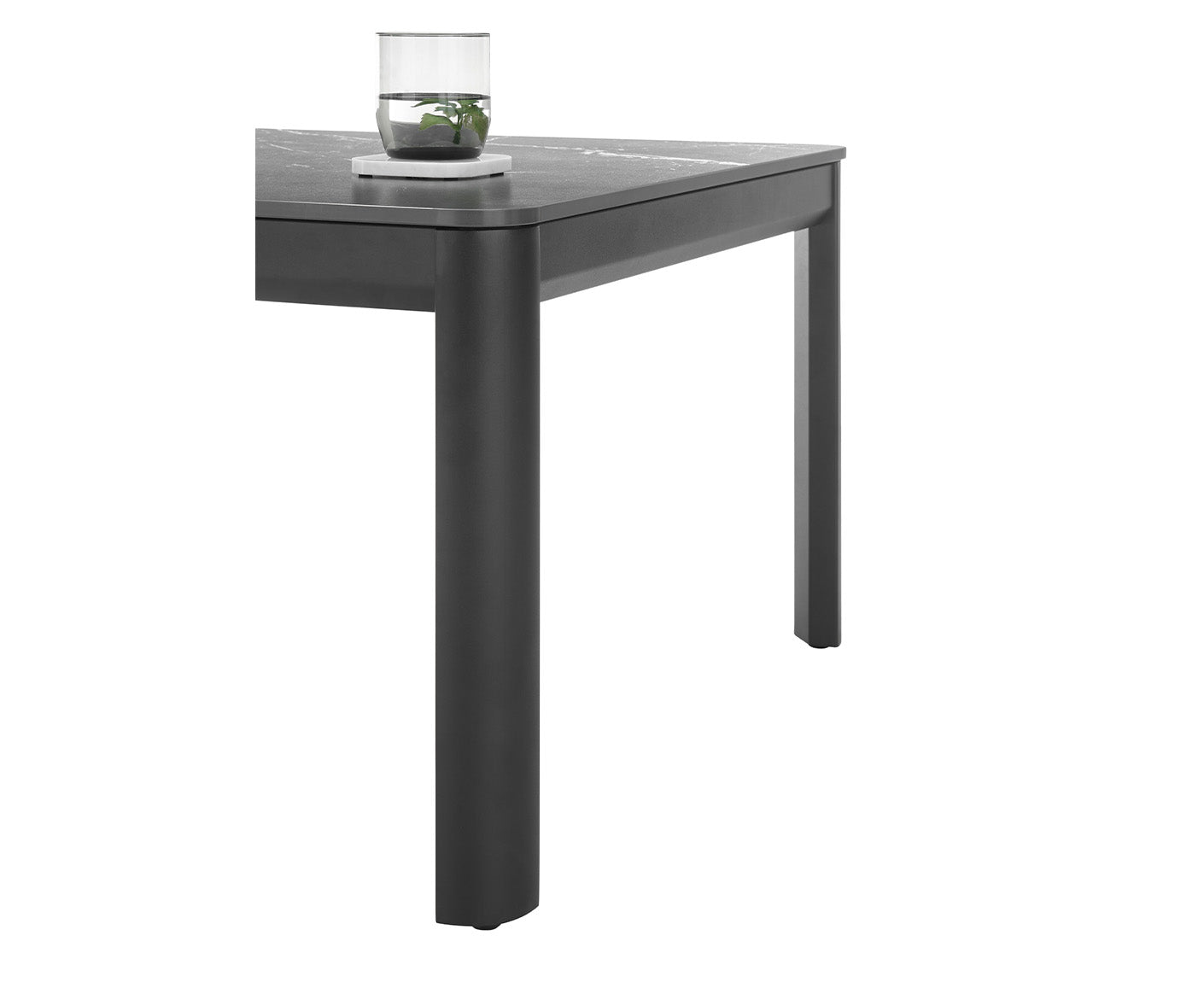Lenni Couchtisch 120x70 cm Keramik Schwarz