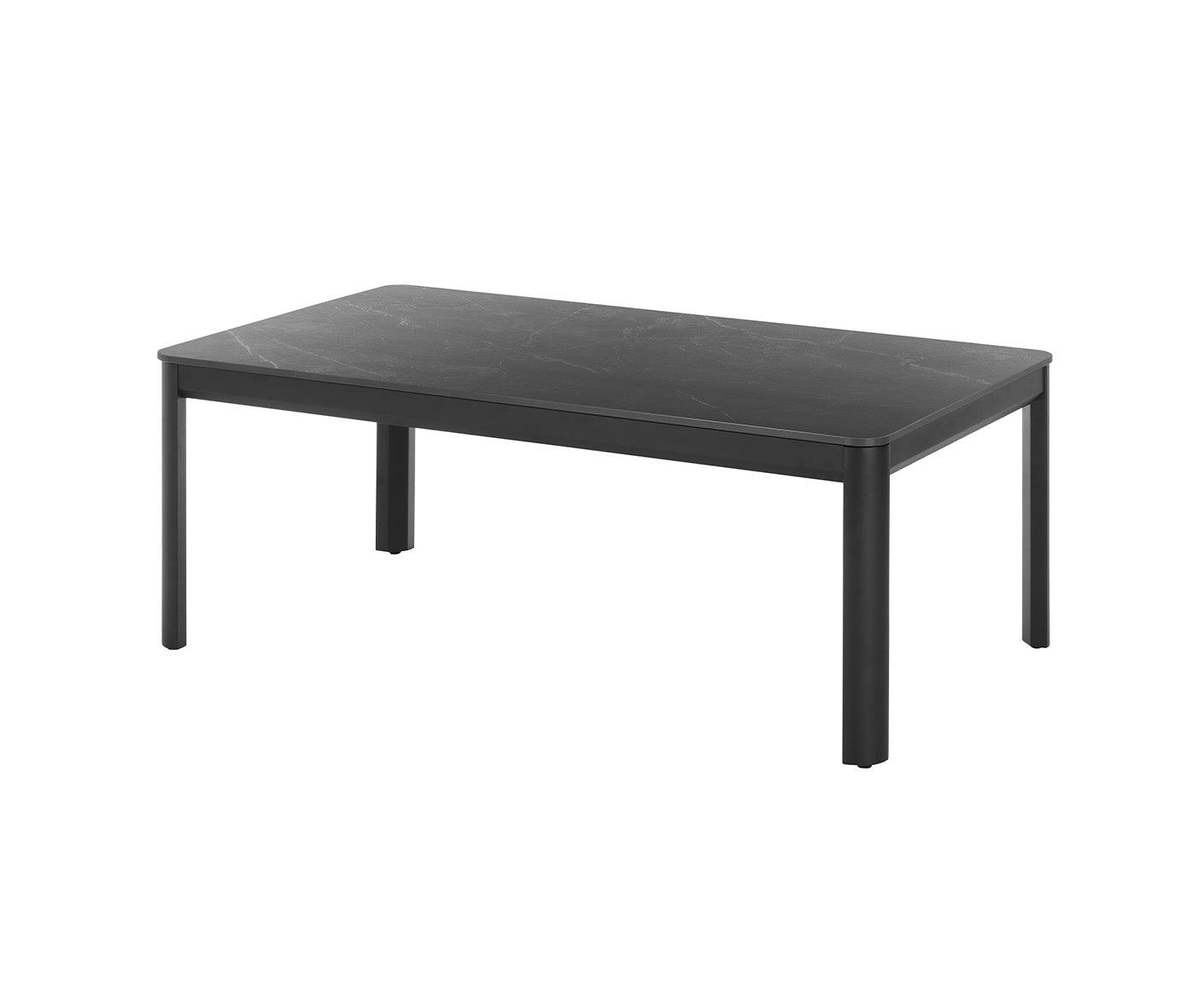 Lenni Couchtisch 120x70 cm Keramik Schwarz