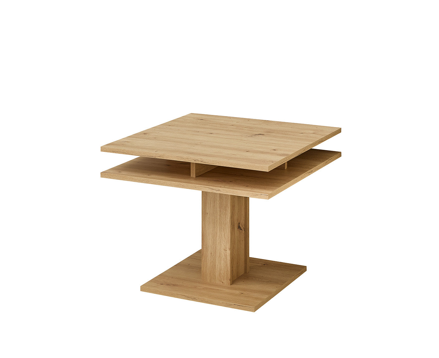 Peer Couchtisch 65x65 cm Artisan Eiche Dekor, höhenverstellbar