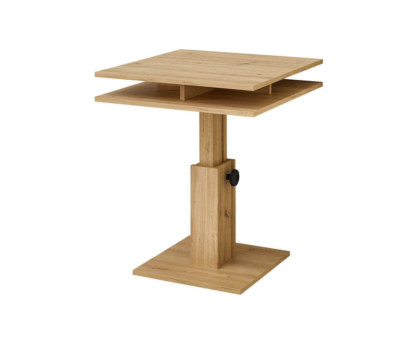 Peer Couchtisch 65x65 cm Artisan Eiche Dekor, höhenverstellbar