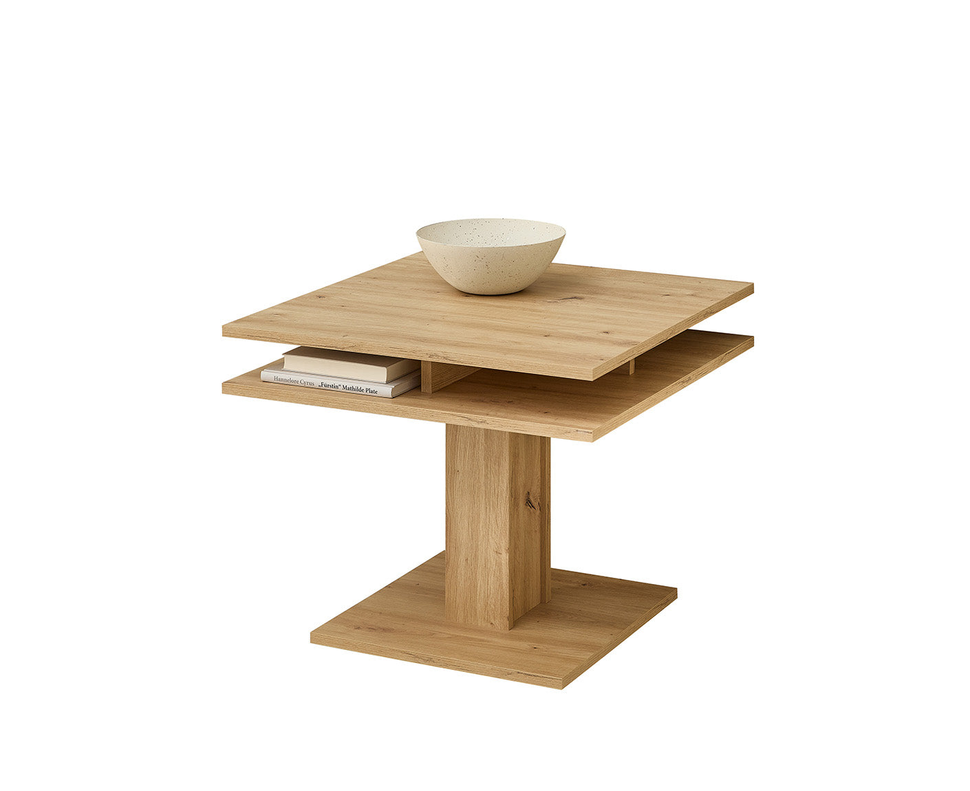 Peer Couchtisch 65x65 cm Artisan Eiche Dekor, höhenverstellbar