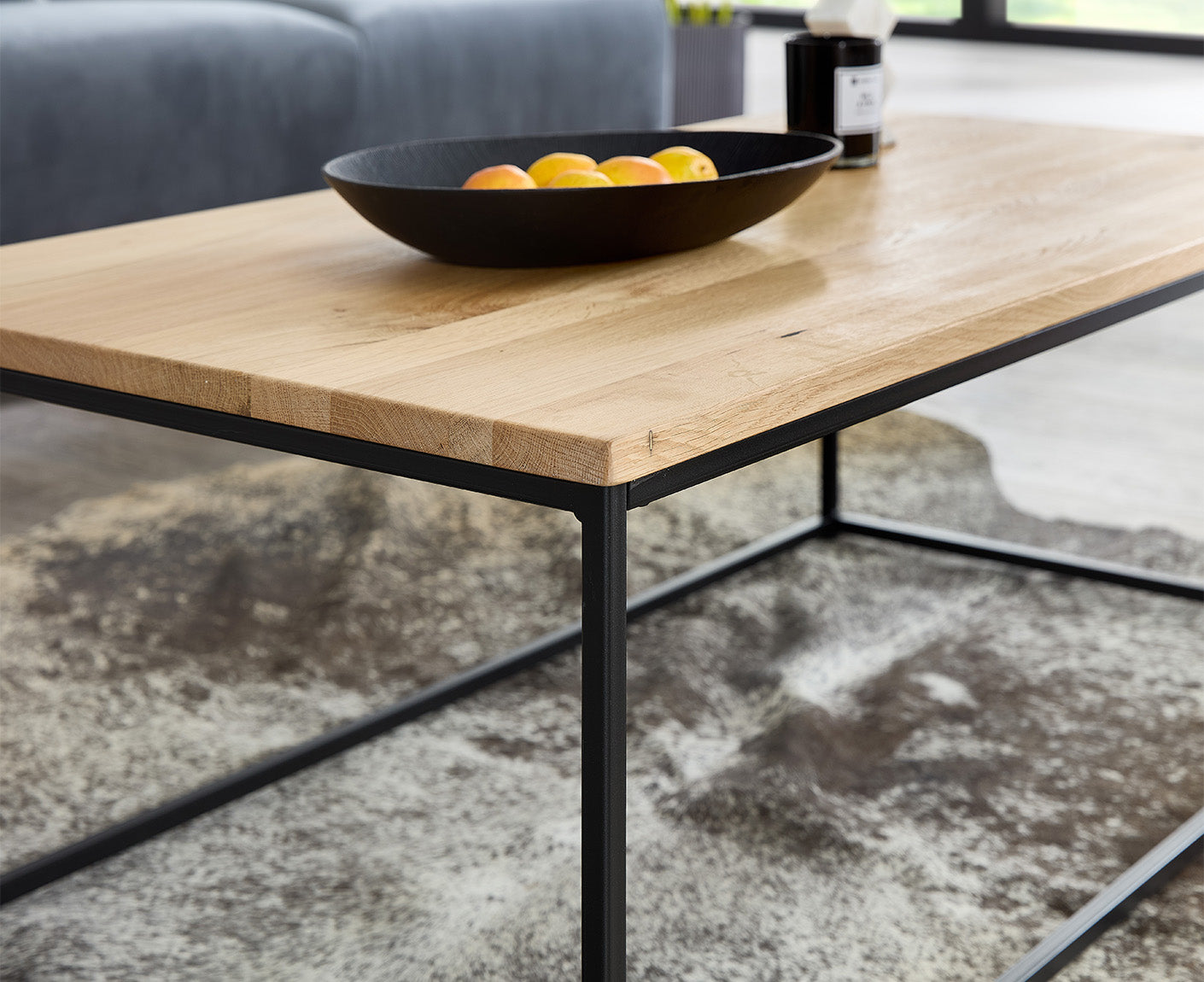 Thor Couchtisch 110x60 cm Eiche Massivholz geölt